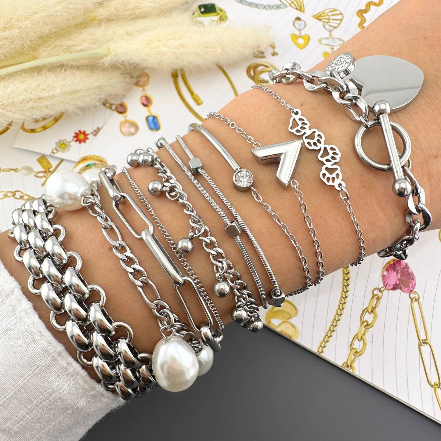 Paws Bracelet, Stainless Steel