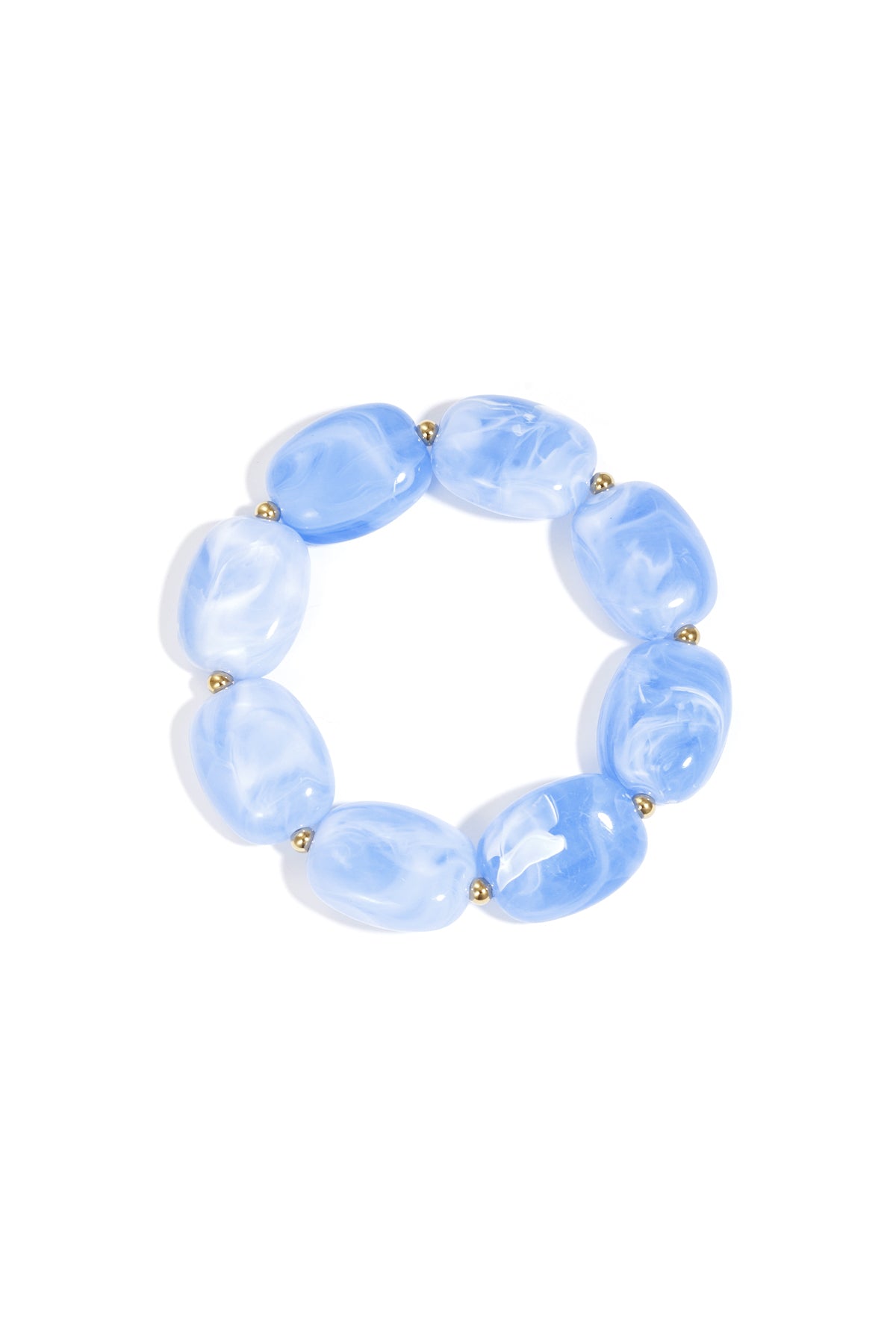 Armband met squoval kralen