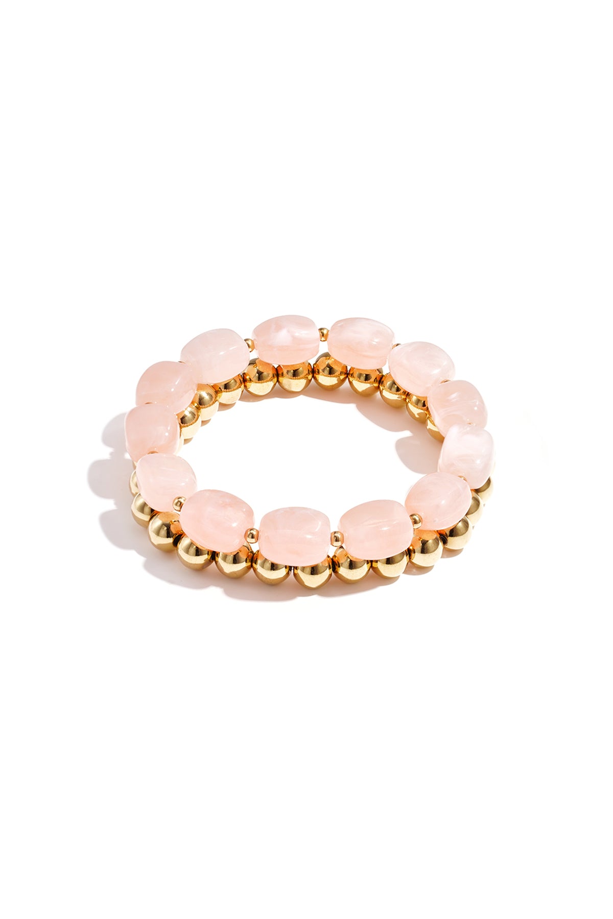 Armbandenset met asymmetrische kralen