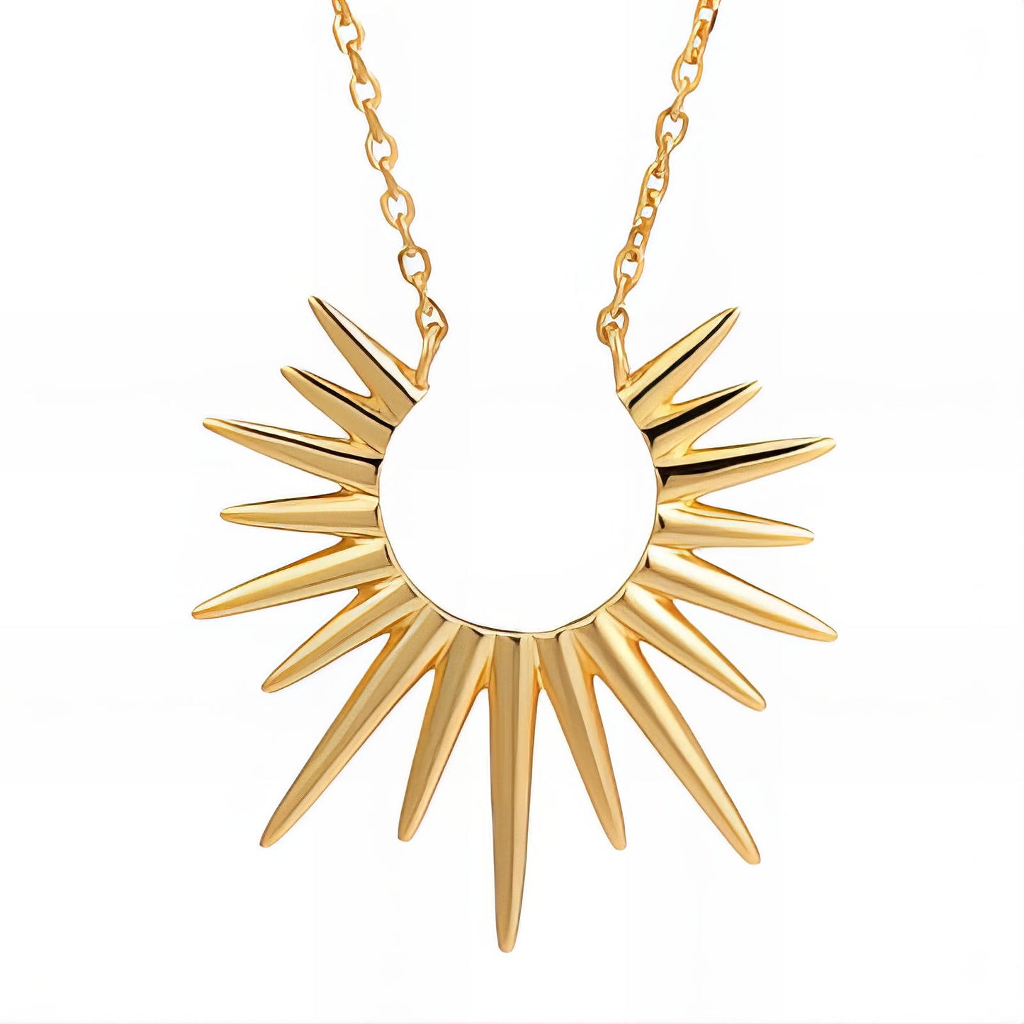 Necklace, 18K Gold Plated Steel