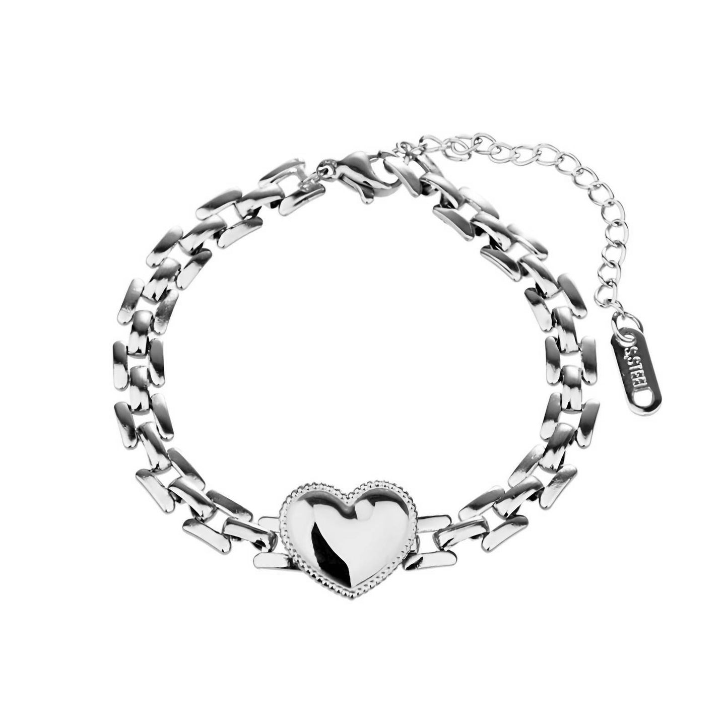 Heart Bracelet, Stainless Steel