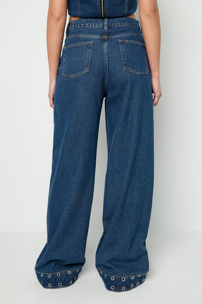 Eyelet Statement Jeans
