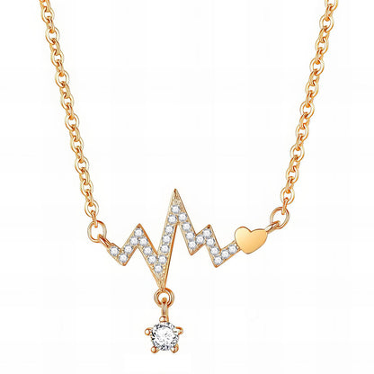 18K gold plated Stainless steel  Heart necklace