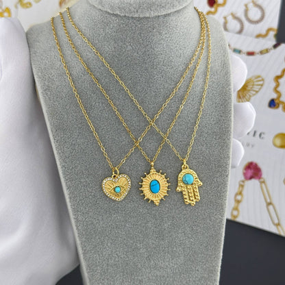 Necklace, 18K Gold Plated Steel