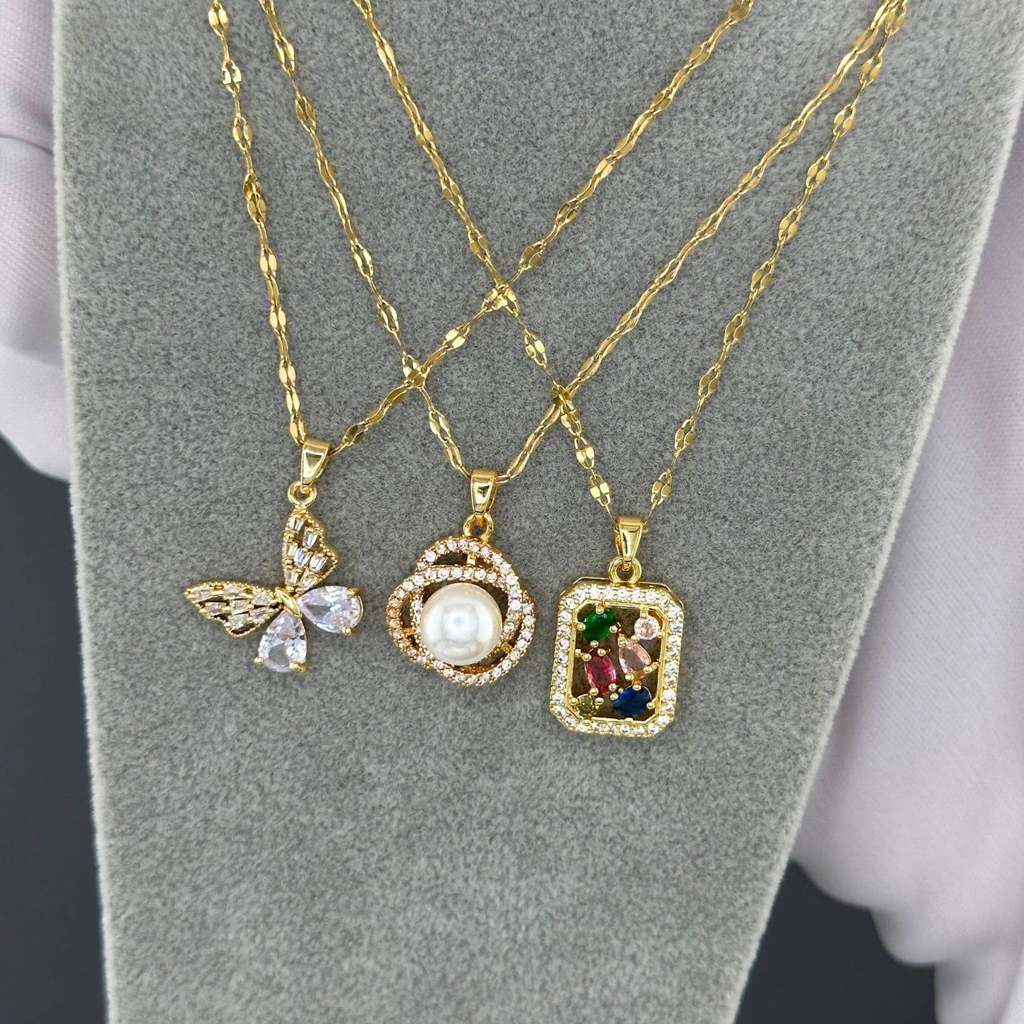 18K gold plated Stainless steel  Butterfly necklace