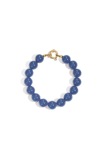 Armband met medium kralen en frontsluiting-12mm