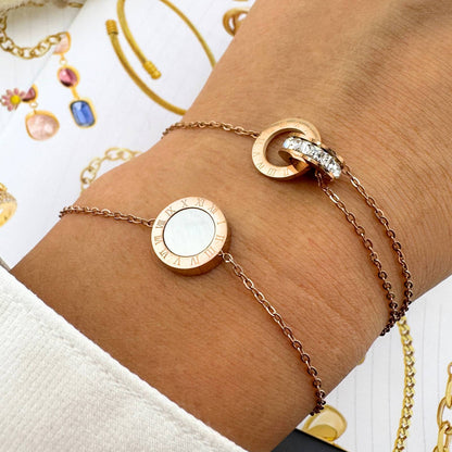 18K gold plated Stainless steel anklet,