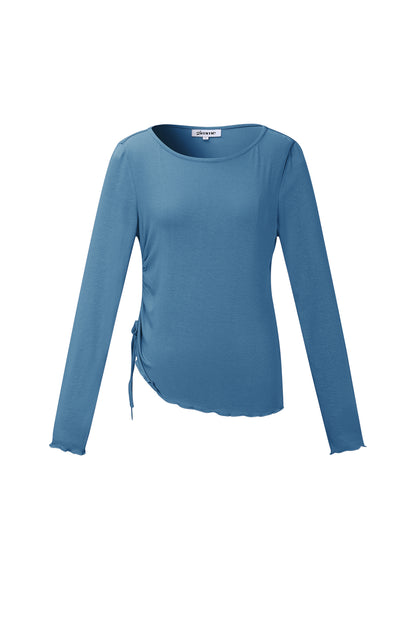 Geplooide longsleeve