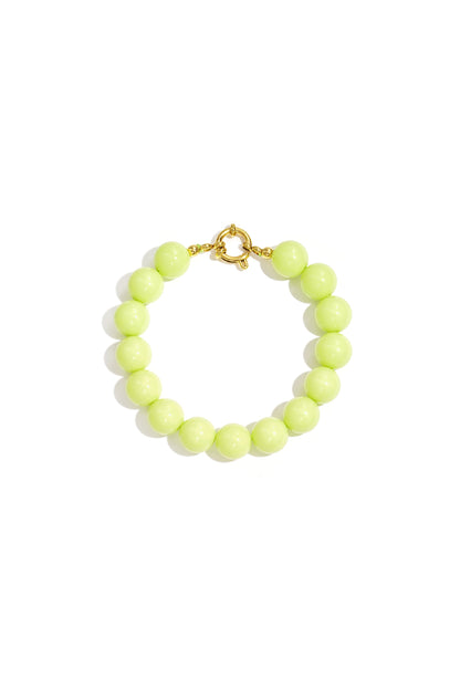 Armband met medium kralen en frontsluiting-12mm