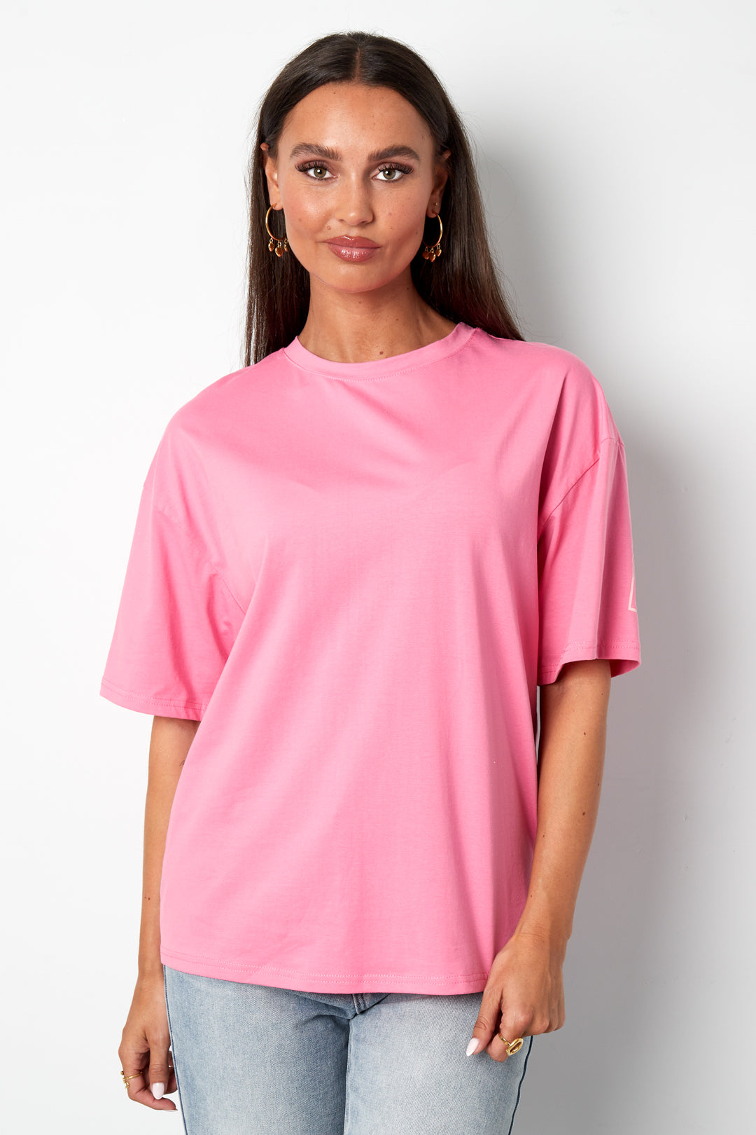 Cotton Vrouwen T-shirt Casual Letters