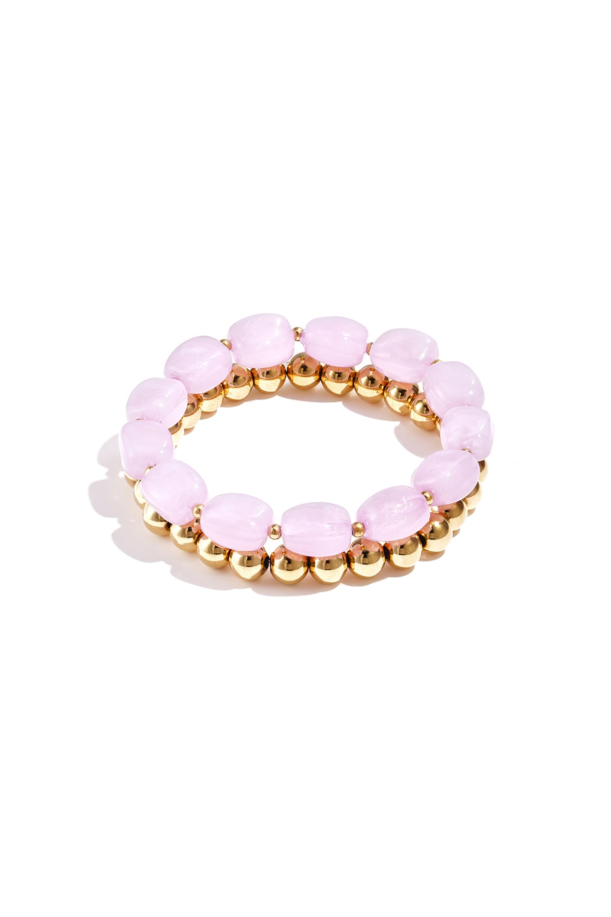 Armbandenset met asymmetrische kralen