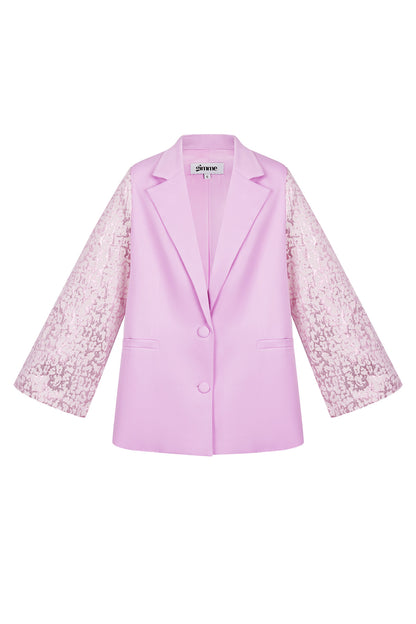 Polyester Vrouwen Suit Set Kanten Mouw Ontwerp