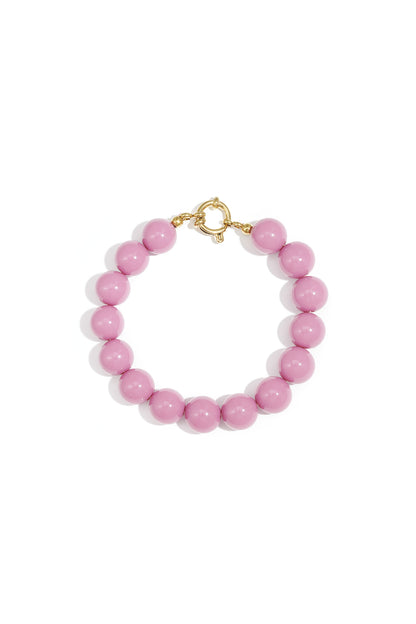 Armband met medium kralen en frontsluiting-12mm