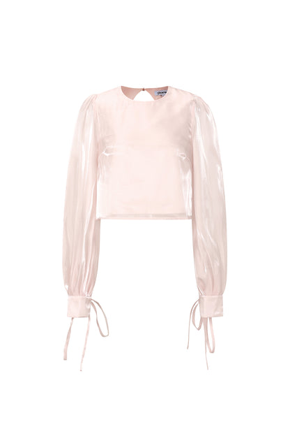 Glanzende parelblouse