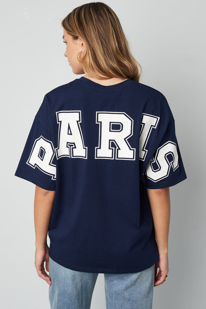 Cotton Vrouwen T-shirt Casual Letters