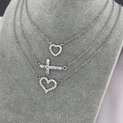 Crosses Necklace, Stainless Steel