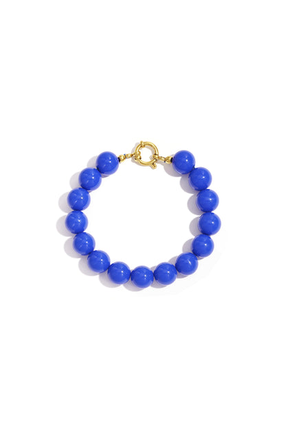 Armband met medium kralen en frontsluiting-12mm