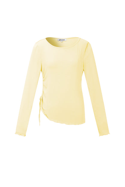 Geplooide longsleeve
