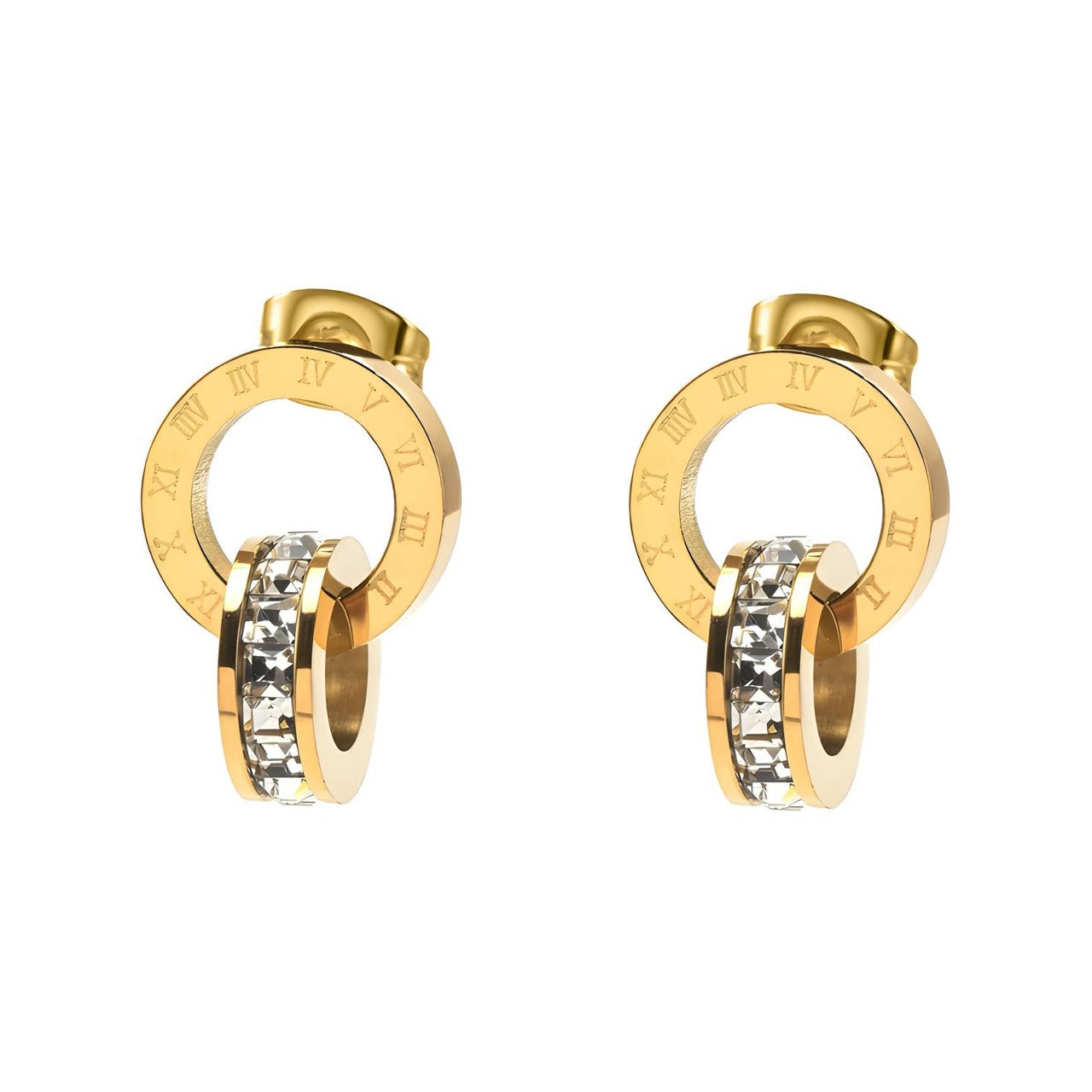 18K gold plated Stainless steel oorbellen