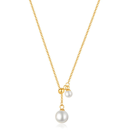 Necklace, 18K Gold Plated Steel