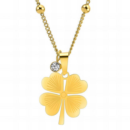 Necklace, 18K Gold Plated Steel