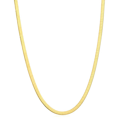 Necklace, 18K Gold Plated Steel