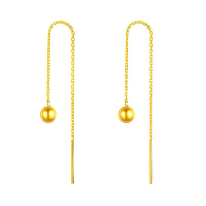 Earrings, 18K Gold Plated Steel