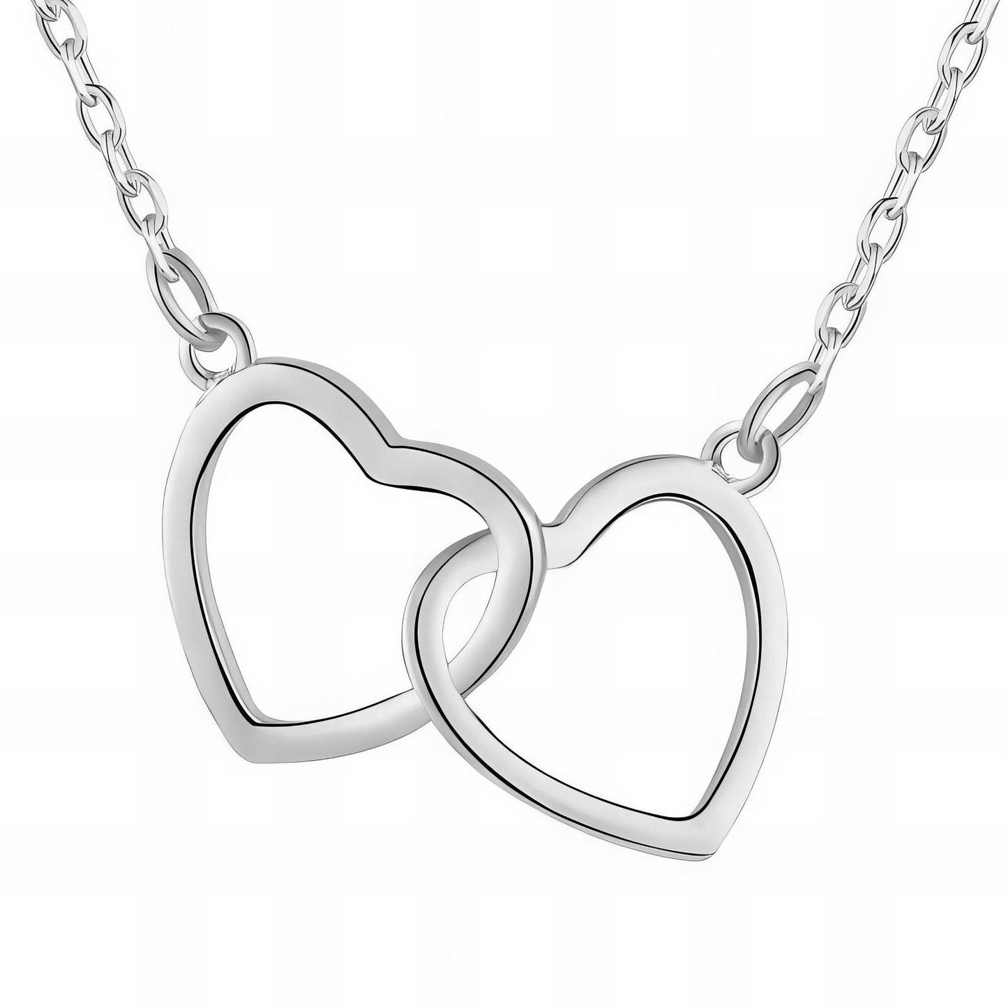 Hearts Necklace, Stainless Steel
