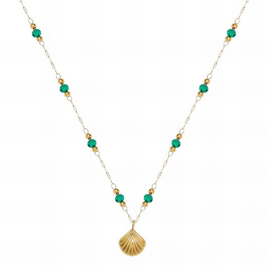 Necklace, 18K Gold Plated Steel