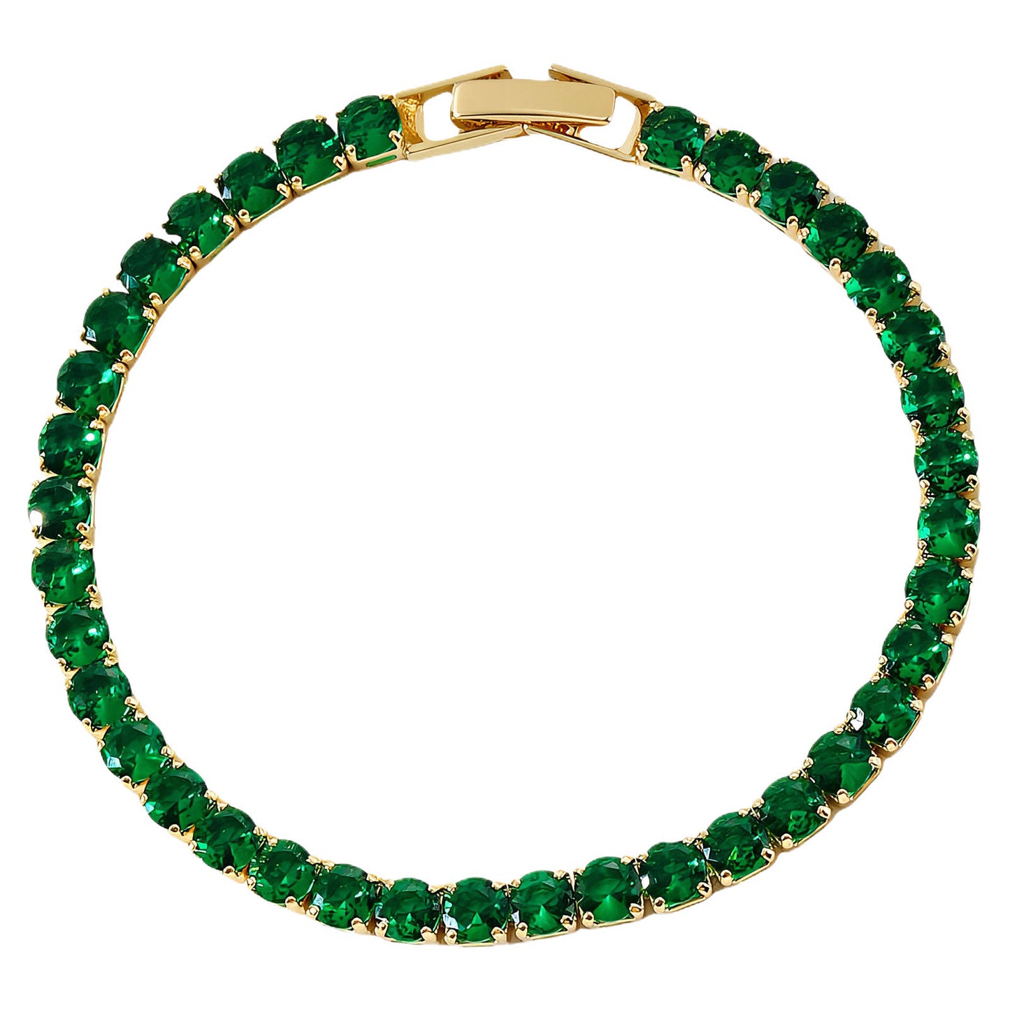 Bracelet, 18K Gold Plated Steel