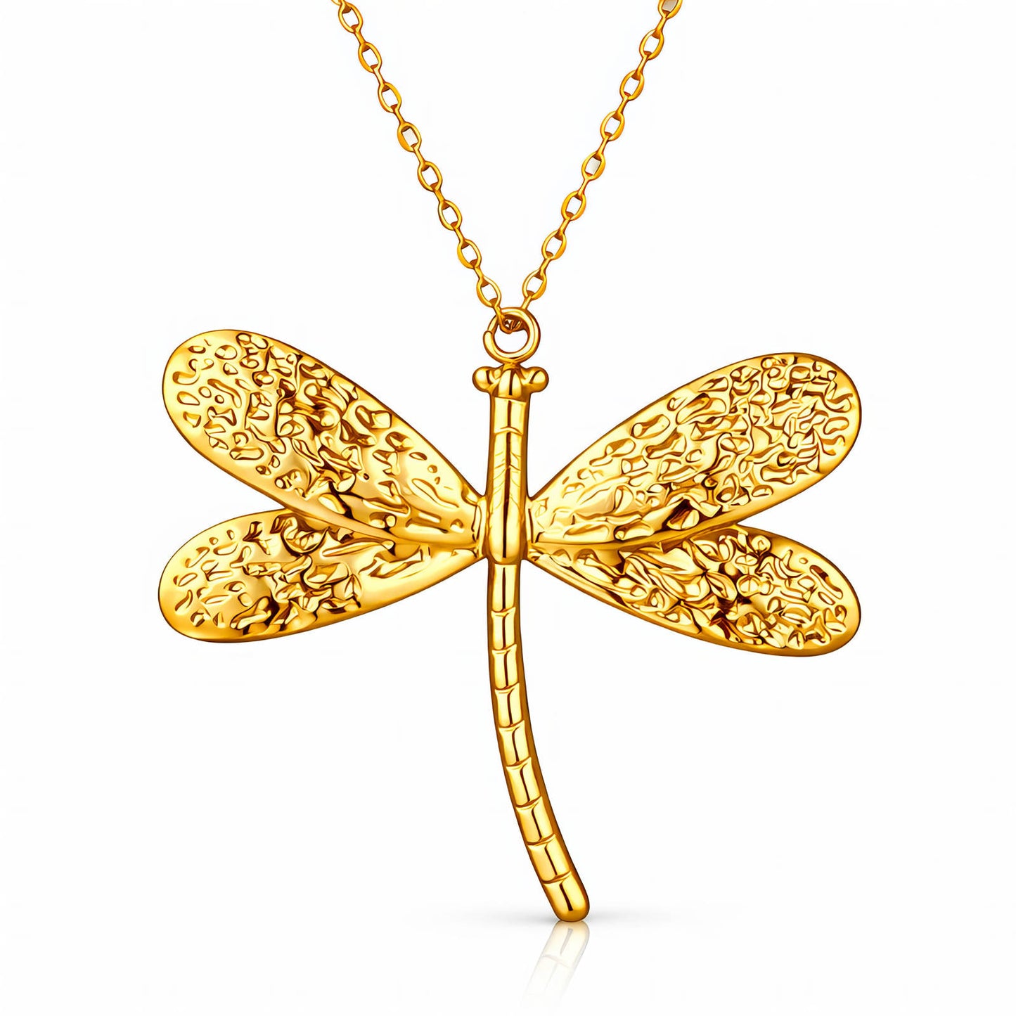 Necklace, 18K Gold Plated Steel
