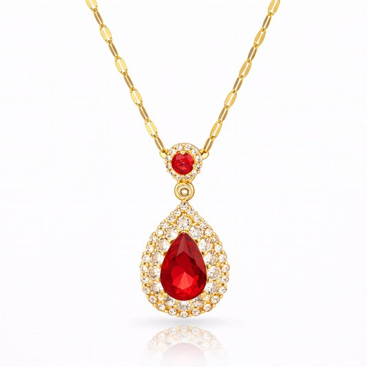 Necklace, 18K Gold Plated Steel