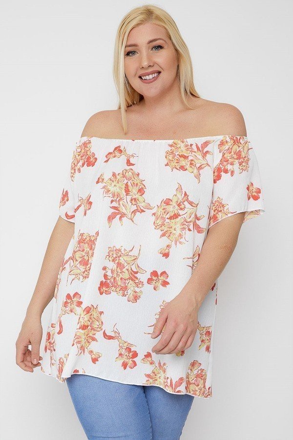 Off Shoulder Top grote maten