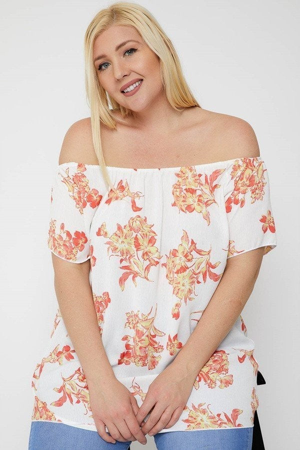 Off Shoulder Top grote maten
