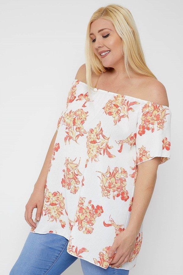 Off Shoulder Top grote maten