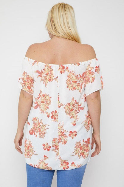 Off Shoulder Top grote maten