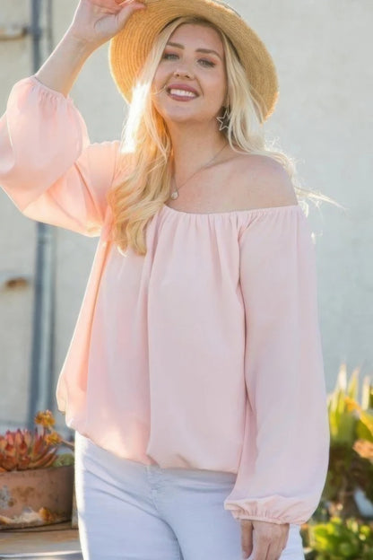 Off Shoulder Top grote maten