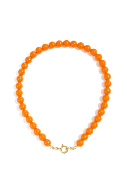 Ketting met kralen en frontsluiting-12mm