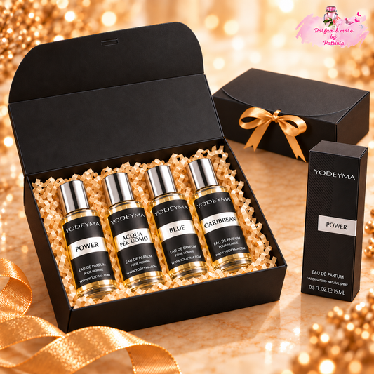Yodeyma cadeauset heren klassiek – vier parfums van 15 ml met cadeaudoos
