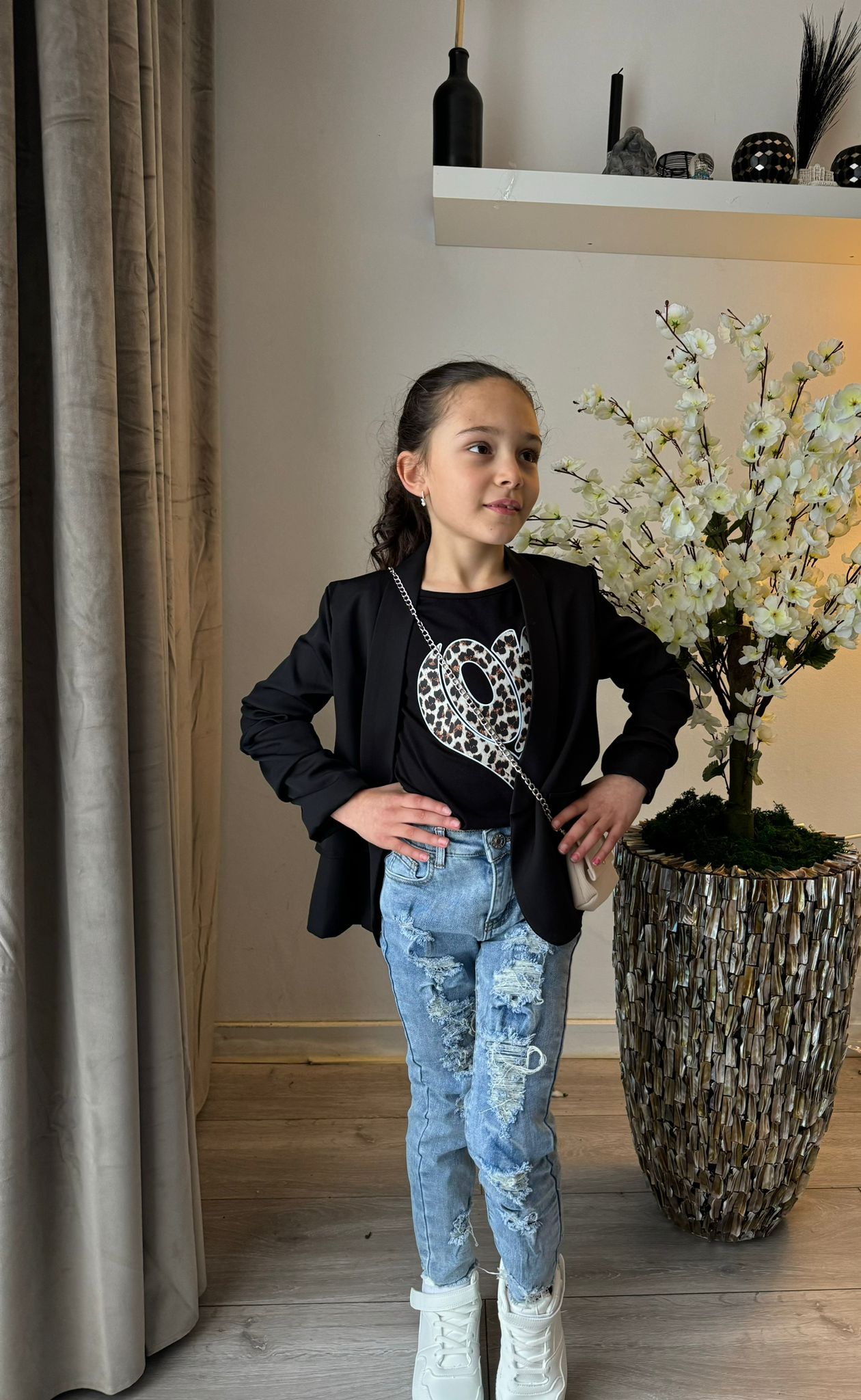Stoere meisjes spijkerbroek -  kinderkleding