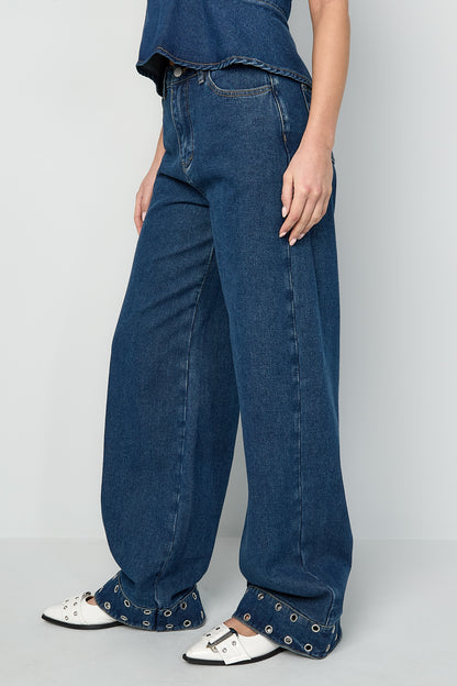 Eyelet Statement Jeans