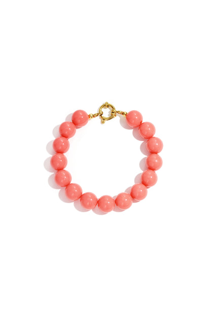 Armband met medium kralen en frontsluiting-12mm