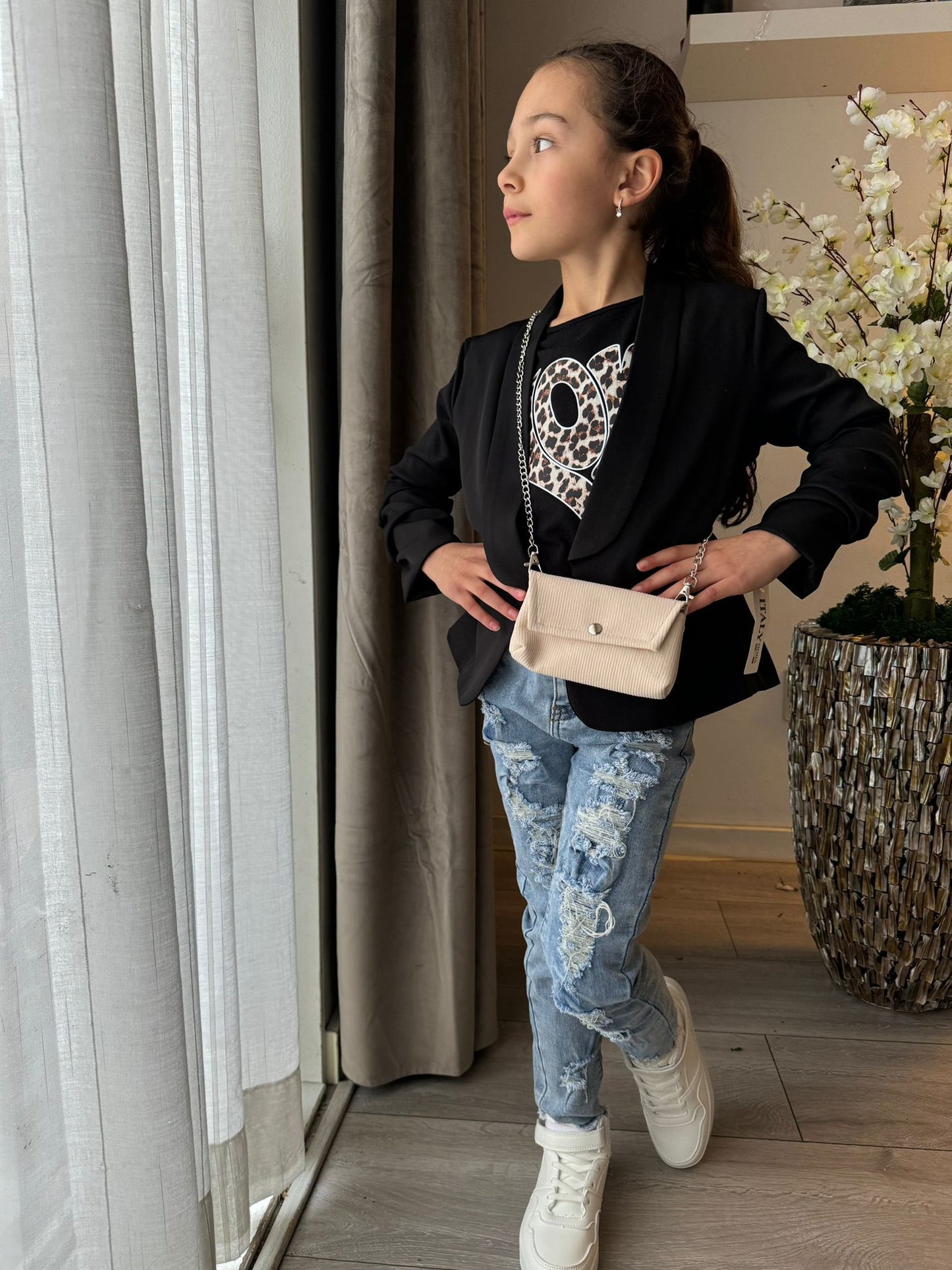 Stoere meisjes spijkerbroek -  kinderkleding
